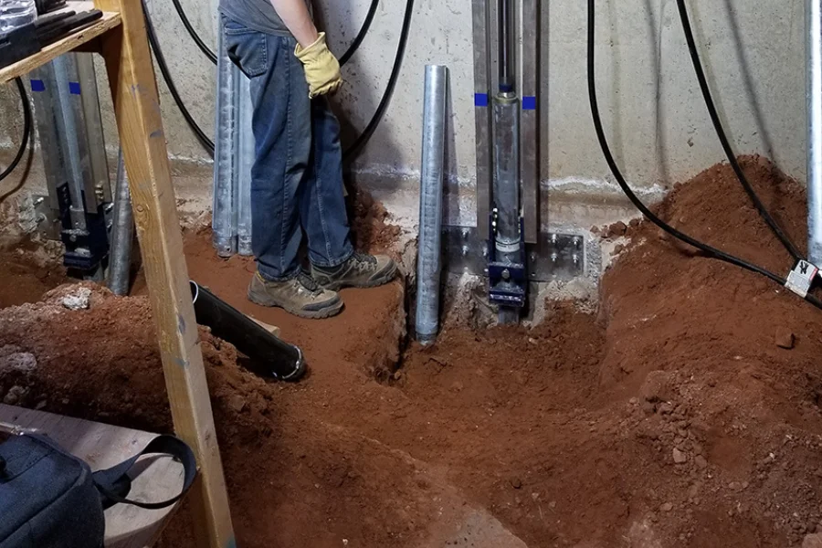 Injection Pier Installation in Artesia, NM